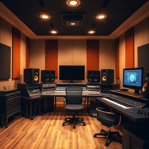 High-end mastering equipment in a dedicated mastering suite