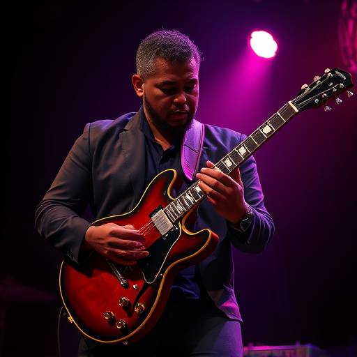 Photo of blues guitarist, Marcus 